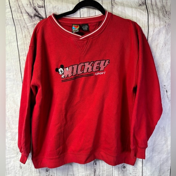 Vintage Disney Mickey Mouse Embroidered Crewneck SweaterMedium